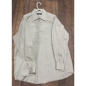 Perry Ellis Portfolio Men Shirt XL Cotton Long Sleeve Button Down Fit
